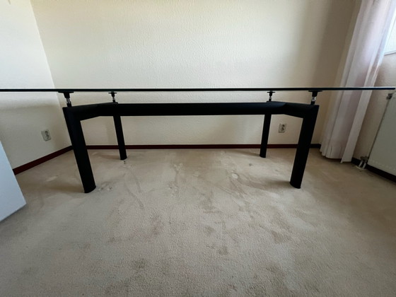 Tavolo da pranzo LC6 Le Corbusier, Cassina, Tavoli da pranzo, Vetro, Metallo, Nero (foto 7 di 15)