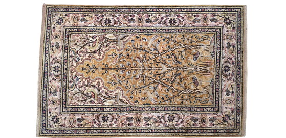 Image 1 of Handgeknoopt oriental zijde Kayseri tapijt Paradise 89x140cm