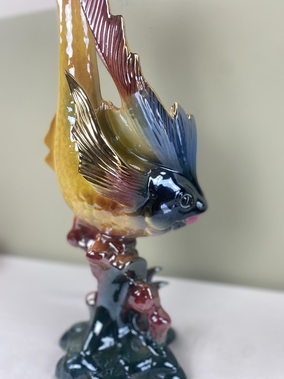 Image 1 of Large Vintage Fish Vase