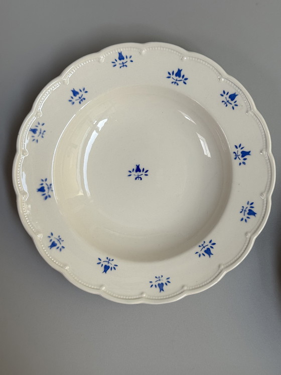 Image 1 of Boch Frères La Louvière, Set di 6 Piatti Fondi Vintage, 1940 circa