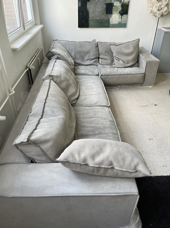 Image 1 of Baxter Budapest Zachte Sofa 3-delige Cat. A Nabuck Lichtgrijs