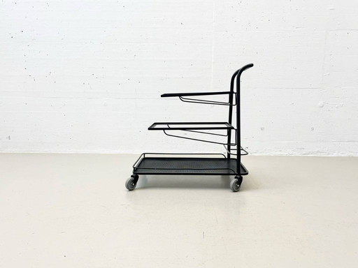 Carrito de servicio Demon de Mathieu Matégot, Francia, década de 1952