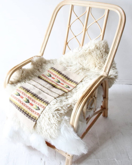 Set of Vintage Raffia and Bamboo Armchairs, 1960s (photo 4 of 6)