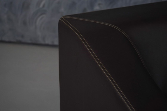 Image 1 of Ensemble en cuir Malmo et pouf Fjord de Patricia Urquiola pour Moroso, Italie, années 2000