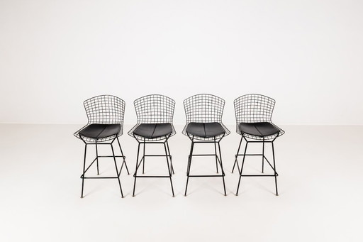Set di 4 sgabelli da bar di Harry Bertoia per Knoll, 1980