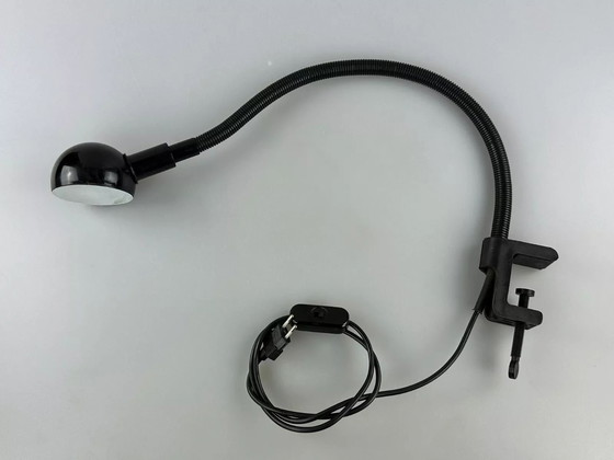 Image 1 of 60s 70s tafellamp klem lamp zwanenhals space age design metaal