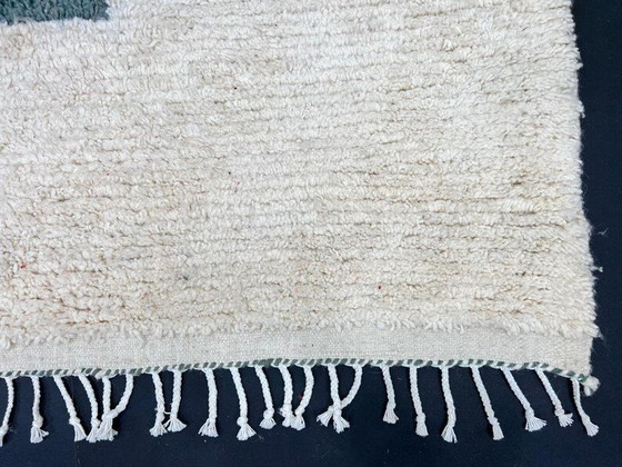 Image 1 of Handmade Beni Ourain rug: 3/2 m Authentic Moroccan wool rug, geometric design