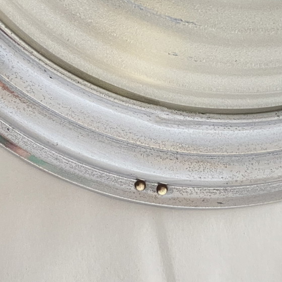 Image 1 of Wandleuchte Deckenleuchte Dickes Glas Verchromte Metallhalterung Esprit Holophane