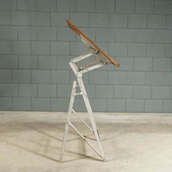 Image 1 of Vintage industriële tekentafel / architectentafel – jaren 50