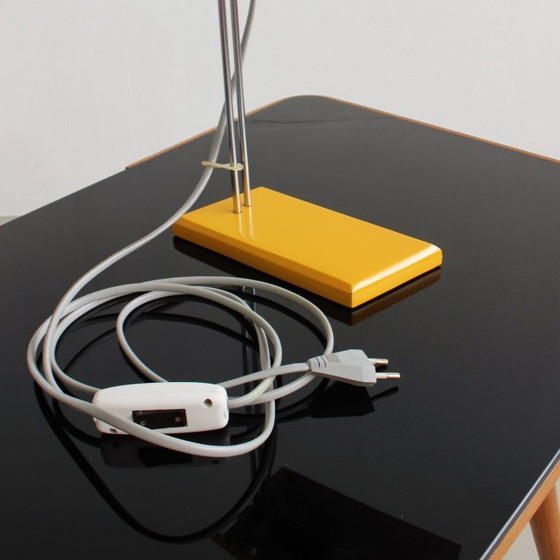 Image 1 of Josef Hůrka Yellow Table Lamp “Robot” for Lidokov, Iconic Vintage, Mid-Century 1960s 1970s