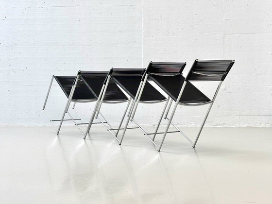 Image 1 of Set of 4 Spaghetti Chair 101 chairs by Giandomenico Belotti Alias