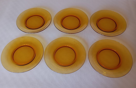 Image 1 of Vereco vintage amber dinner plates