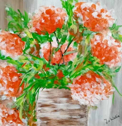 peinture d'un vase avec des fleurs (5)