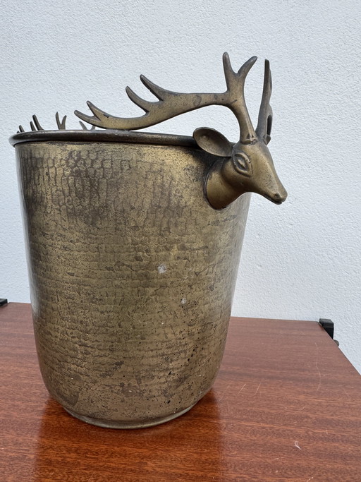 Antique champagne seal with stag heads