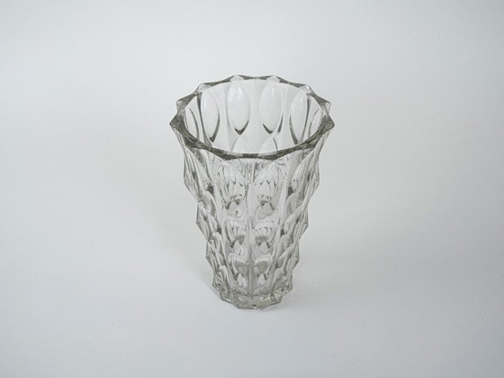 Image 1 of Crystal vase, Italian design, 1960s, manufactured in Italy