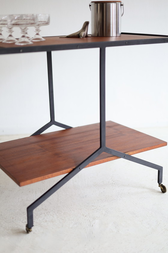 Carrello bar scandinavo vintage, anni '50/'60 – Carrelli bar, Wood, Metal (photo 4 of 5)