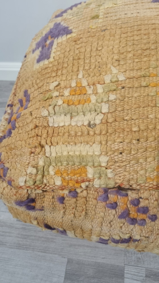 Image 1 of pouf marocain, coussin de siège berbère vintage