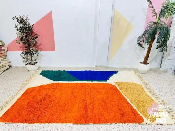 Image 1 of Handgeknüpfter Berberteppich aus reiner Wolle