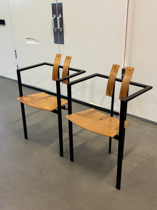 2 sillas KFF Trix Memphis de Karl Friedrich Förster, 1988