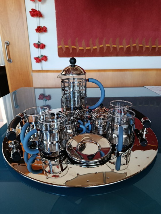 Image 1 of Alessi coffee set, tray and four mugs