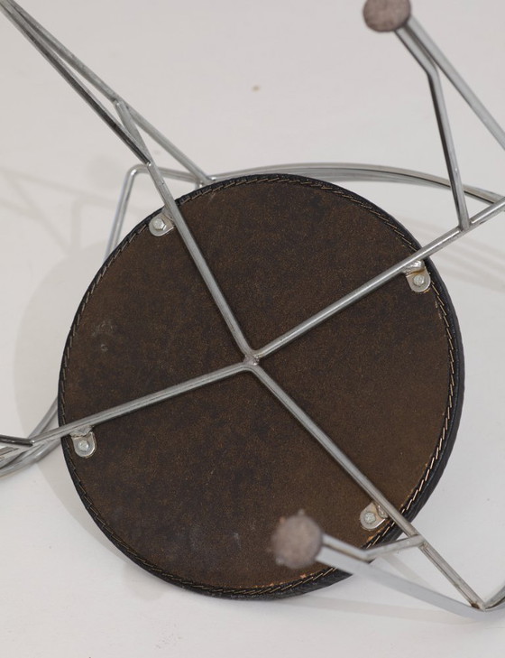 Image 1 of 4 sedie/poltroncine cromate "Lune d'Argent" di Pascal Mourgue per Fermob, vintage circa 1985