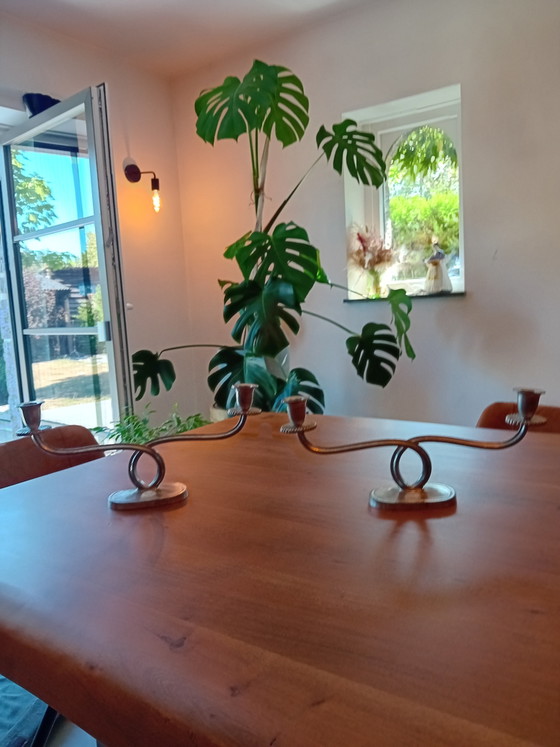Een paar Art Deco Just Andersen kandelaars – Kandelaars en kaarsen, Other (photo 6 of 7)