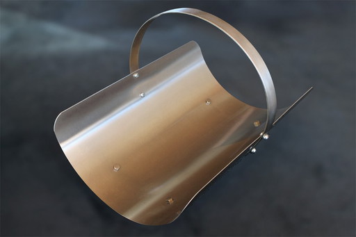 Design literature and newspaper rack - silver