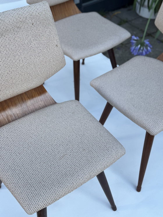 Image 1 of Satz von vier MCM-Esszimmerstühlen