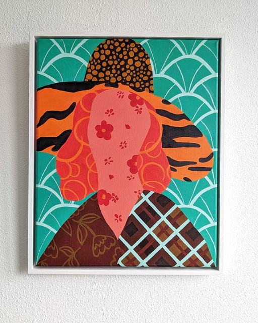 Original gerahmtes Kunstwerk „Sommerflüstern“ (40x50 cm)