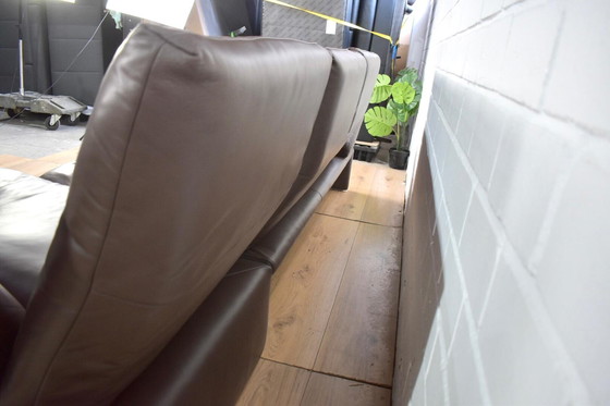 Image 1 of Divano in pelle Koinor Raoul in marrone con braccioli e schienali regolabili