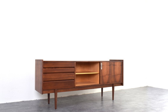 Image 1 of Mid-Century Polish Walnut Sideboard from Bytomskie Fabryki Mebli, 1960s.