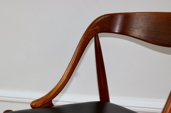 Image 1 of Sedia vintage scandinava in teak di Johannes Andersen, 1960