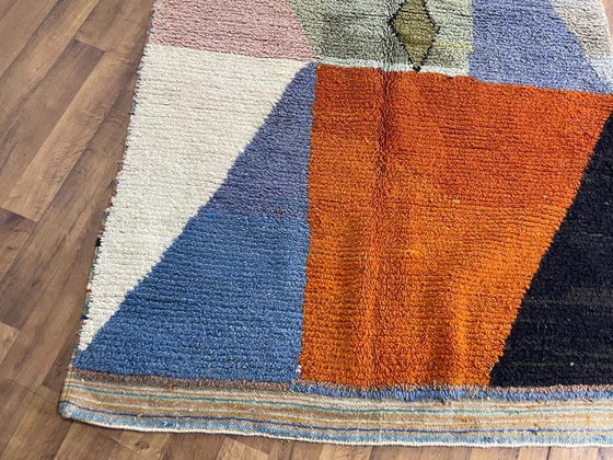 Image 1 of Handgeweven vloerkleed van puur wol, 150/250 cm
