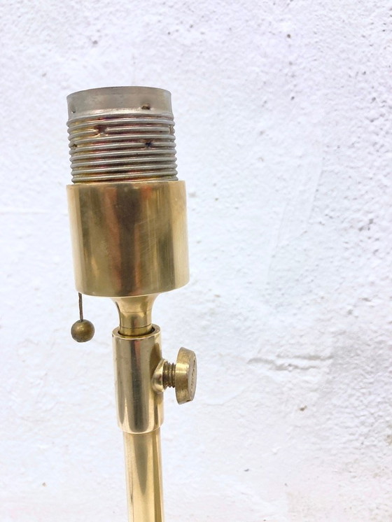Image 1 of Florian Schulz Lesan tafellamp van messing 70s 80s design