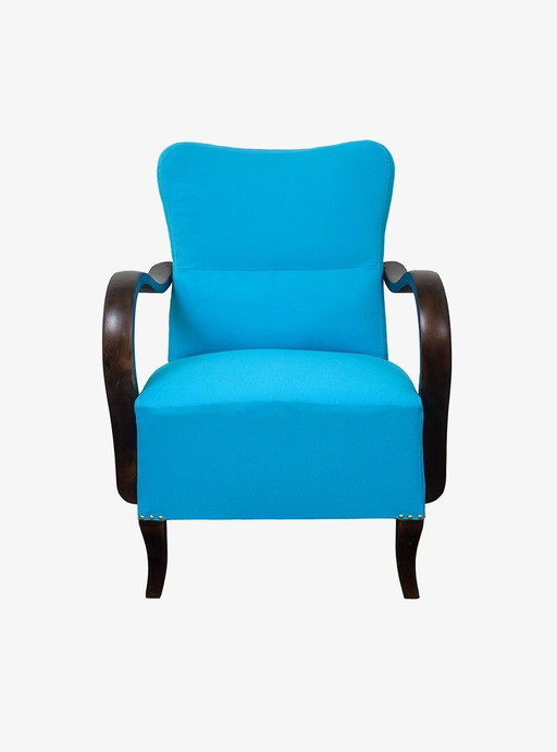 Juego de Sillones Art Decó Azules, años 20