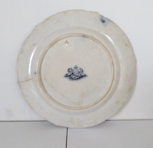 Antiker Teller aus dem 19. Jahrhundert – John Ridgway (Staffordshire, 1835) – servies, Ceramic (photo 2 of 8)