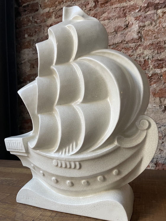 Image 1 of Scultura francese in ceramica Art déco Lejan per Orchies