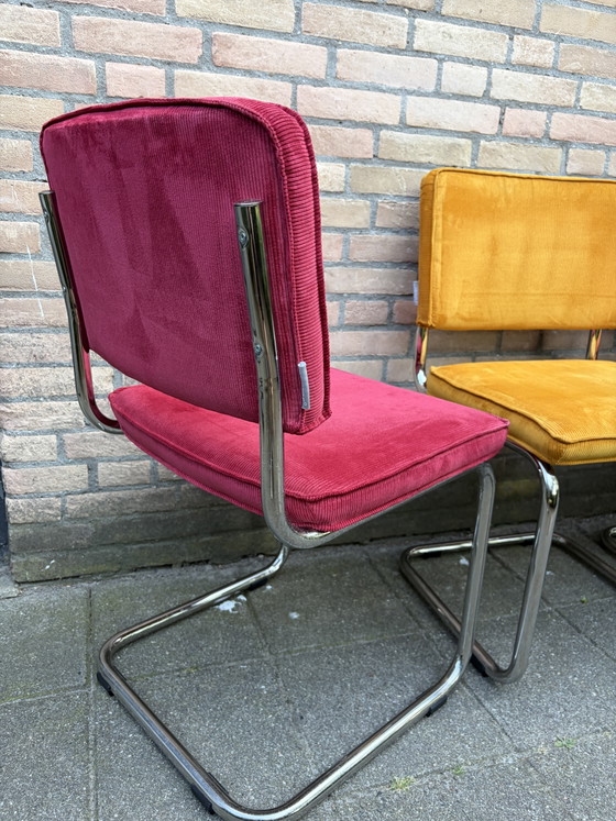 Image 1 of 🪑✅ 6 Zuiver Ridge Rib Stoffstühle ❗️