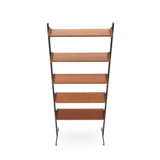 Image 1 of Bookcase with metal uprights, 1950s