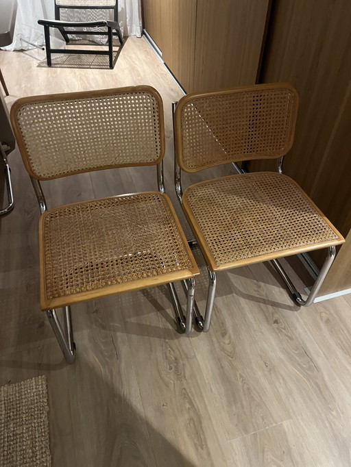 2X Neat Cesca Vintage Chairs (Model Marcel Breuer)