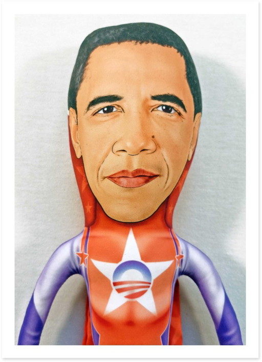 Cadeau Super Obama | Poupée artistique Super-héros Obama | Décoration Pop Art Barack Obama | Objet de collection BD