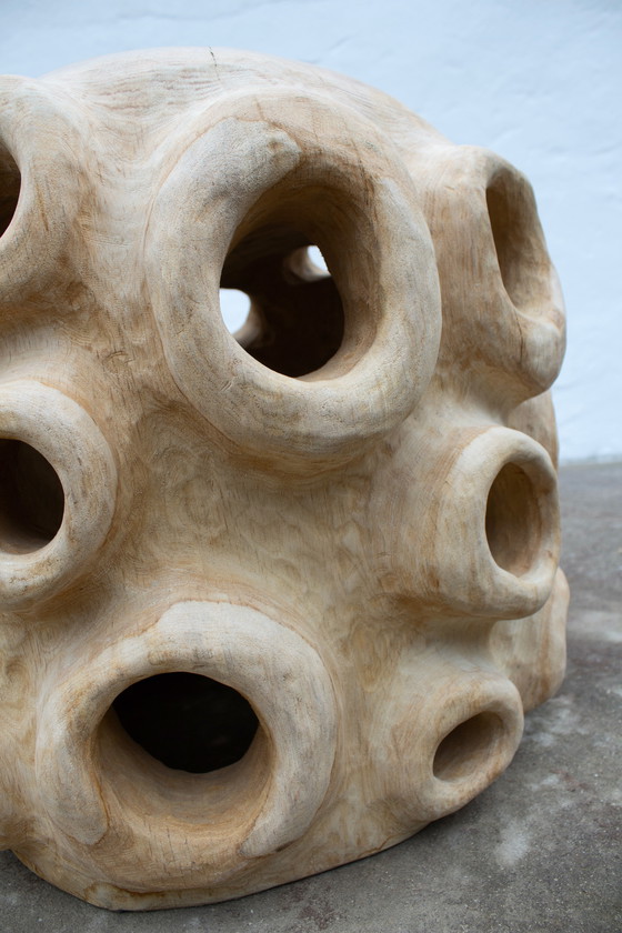 Image 1 of Oak Sculptural seat