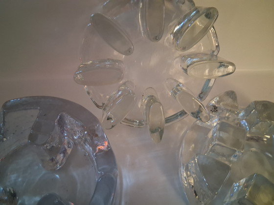 Image 1 of 3 x brutalist stained glass WMF