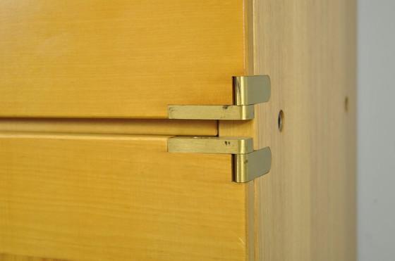 Image 1 of Armoire de rangement italienne vintage du 20e siècle en hêtre par IBISCO, 1970