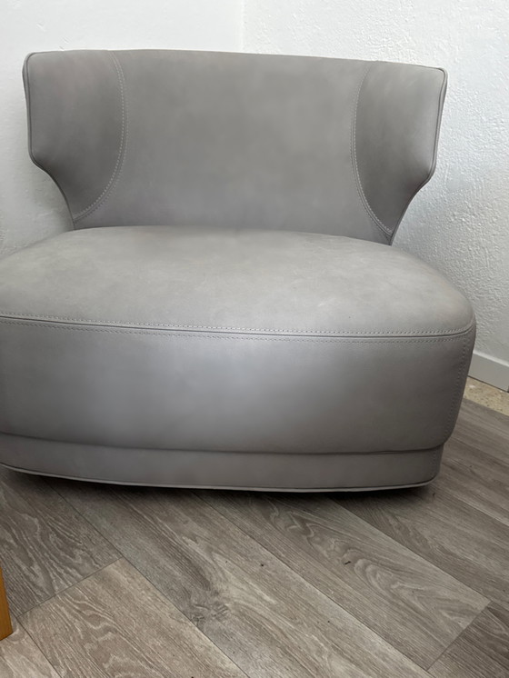 Image 1 of Luxe leren fauteuil van Designerbrand