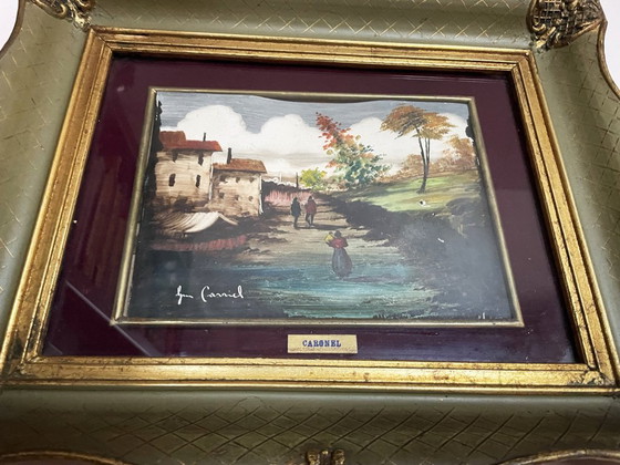 Image 1 of Öl auf Karton signiert Lucio Cargnel