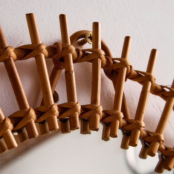 Image 1 of MK10881 Specchio con cornice in canna e rattan