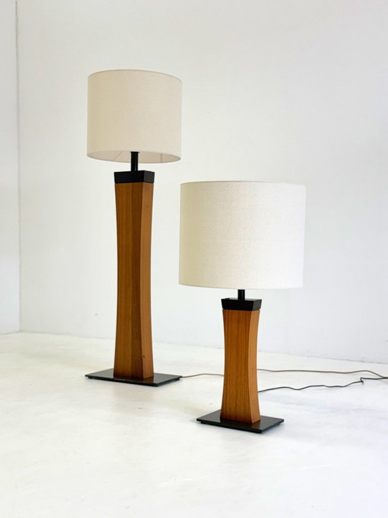 Italian Mid Century teak table lamp – Wood, Metal (photo 16 of 16)