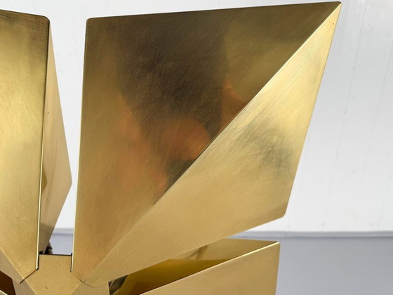 Image 1 of Lampada a sospensione/soffitto in ottone di Vereinigte Werkstätten, Germania, anni '70