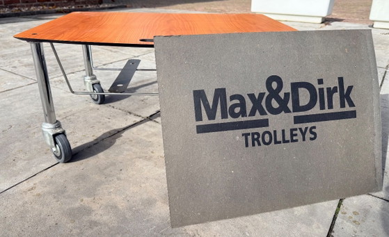 Max & Dirk Trolley, Tables d'appoint, Plastique, Bois, Marron (photo 7 sur 7)